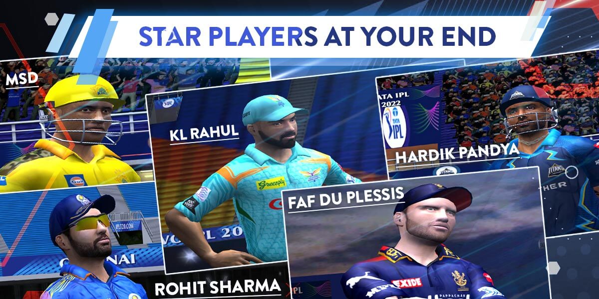 Tata IPL 2022 PC Game Feature - Real Players