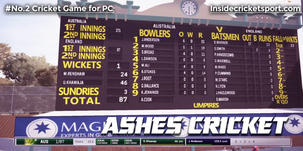 Ashes Cricket PC Game - Gameplay